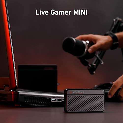 AVerMedia GC311 Live Gamer MINI, HDMI 1080p60 Pass-thru, tarjeta de captura de juegos USB 2.0, Plug & Play, para principiantes, Nintendo Switch, PS4, Xbox, iPhone, iPad