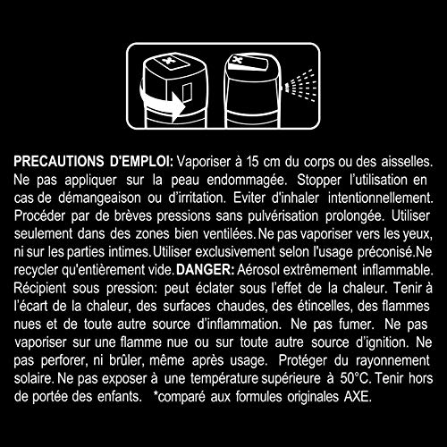 AXE Black Desodorante - Paquete de 6 x 150 ml - Total: 900 ml (8712561614139)