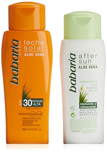 Babaria leche solar aloe vera spf30 200ml + after sun 150ml