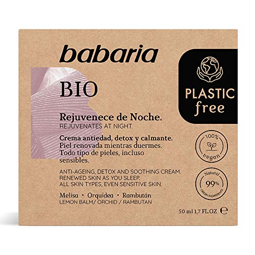 Babaria, Mascarilla hidratante y rejuvenecedora para la cara - 50 ml.