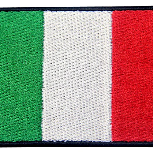 Bandera de Italia Italiano Emblema nacional Parche Bordado de Aplicación con Plancha