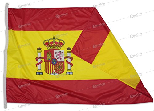 Bandera España 225x150 cm en tela náutico resistente al viento 115g/m², bandera española 225x150 lavable,bandera de Espana 225x150 alta calidad con cordón,doble costura perimetral y cinta de refuerzo