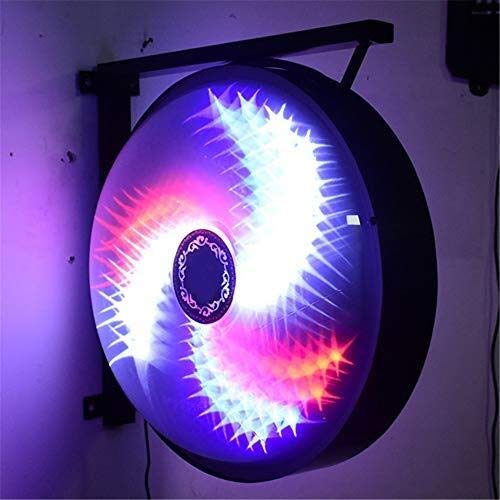 Barberos LED Polo Europeo de peluquería clásica de 17" / 23” de poste del peluquero de luz que ilumina gira el LED azul blanco rojo de rayas for montar en la pared de la lámpara del salón de pelo pelu