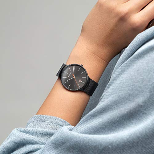 BERING Reloj Analógico para Unisex de Cuarzo con Correa en Acero Inoxidable 13338-077