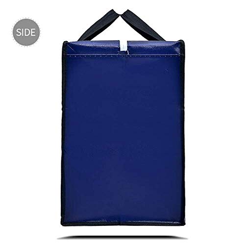 Berri BASICS, Bolsas de viaje Oxford, almacenamiento de lavandería, bolsa de compras con cremallera doble reutilizable, Grande, azul