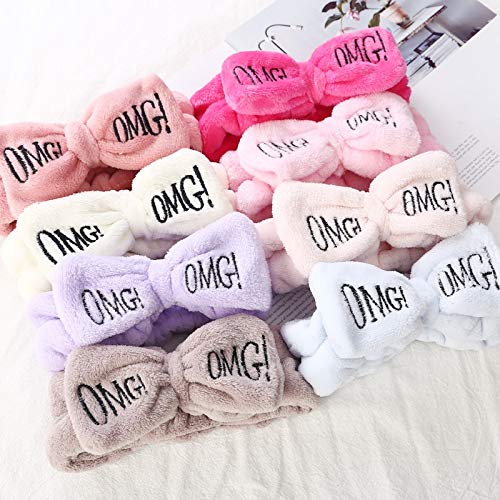 Best Quality - Women's Hair Accessories - letter omg coral fleece soft bow headbands for women girls cute hair holder hairbands hair bands headwear hair accessories - by NOEL - 1 PCs