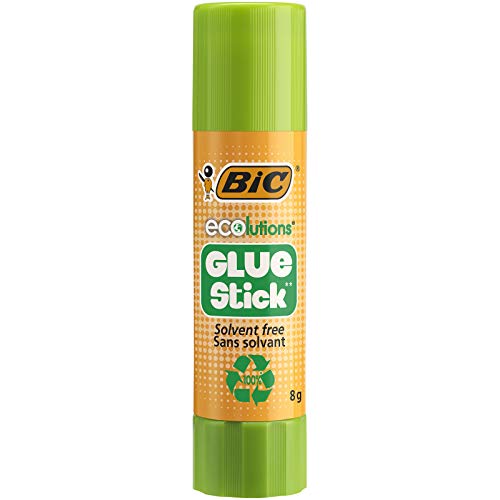 BIC ECOlutions Pegamento en Barra - 8 g, Blíster de 3 Unidades