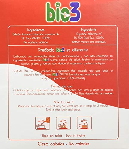 Bio3 Te Rojo - 100 Sobres