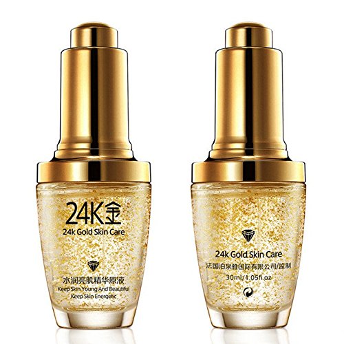 BIOAQUA - 24K Gold Essence - Mascarilla hidratante de ácido hialurónico y colágeno, oro de 24 quilates