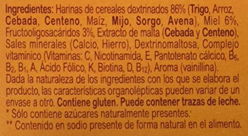 Blevit Plus 8 Cereales con Miel - Paquete de 2 x 500 gr - Total: 1000 gr