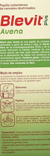 Blevit Plus Avena Cereales, 1 unidad 300 gr. A partir de los 6 meses.