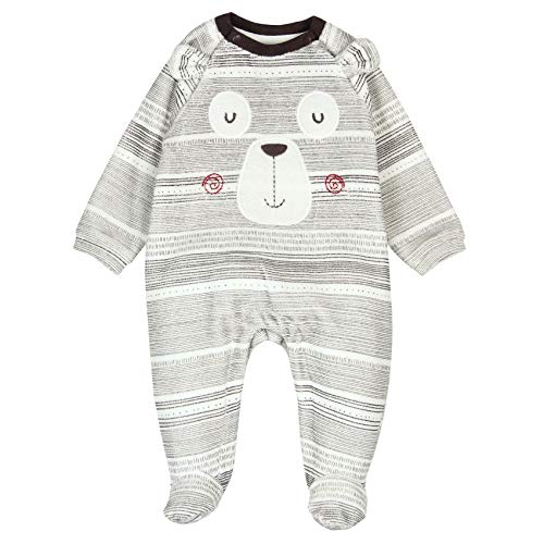 boboli Velour Play Suit For Baby Pelele, Multicolor (Rayas 9841), 68 (Tamaño del Fabricante:6M) Unisex bebé