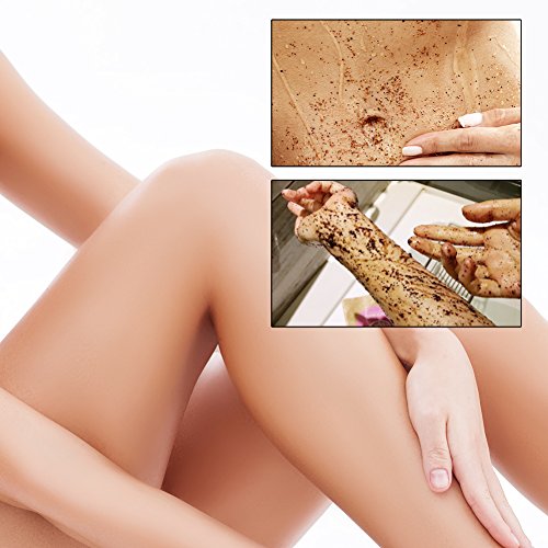 Body Scrub Pure Natural Arabica Coffee Sales del Mar Muerto para una limpieza profunda, hidratante, exfoliante, anticelulítico, reduce las estrías Arrugas Cuidado de la piel