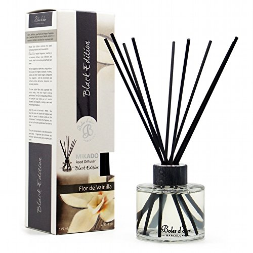 BOLES D'OLOR Flor DE Vainilla 125ml Black Edition Mikado Reed Diffuser