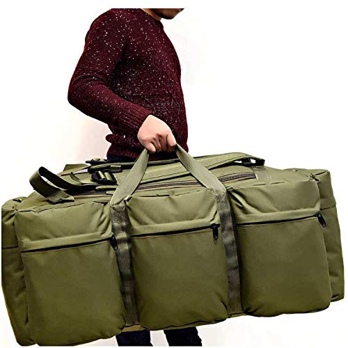 Bolsas de Lona de Escalada de montaña al Aire Libre 90L Bolsa de Alpinismo de Camuflaje Mochila táctica Militar de Gran Capacidad para Acampar