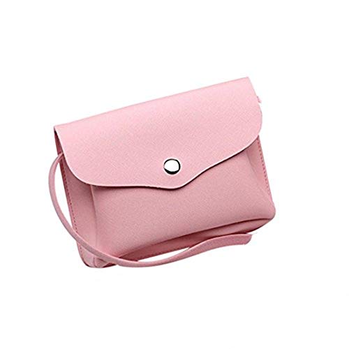 Bolso Bandolera Mujer Pequeña de Piel Bolsos de Hombro Colores para Niña por ESAILQ DV