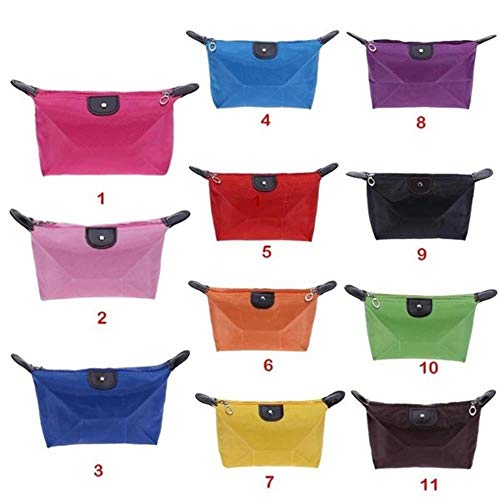 Bolso cosmético de 11 colores para mujer, estuche de maquillaje, bolso de mano, organizador de artículos de tocador, bolsa de almacenamiento informal de viaje al aire libre, azul real, España