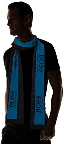 BOSS Scarf_amin Bufanda, Negro (Black), Talla única (Talla del fabricante: ONESI) para Hombre