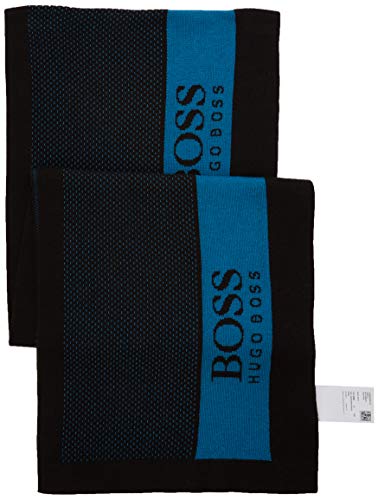 BOSS Scarf_amin Bufanda, Negro (Black), Talla única (Talla del fabricante: ONESI) para Hombre