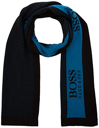 BOSS Scarf_amin Bufanda, Negro (Black), Talla única (Talla del fabricante: ONESI) para Hombre