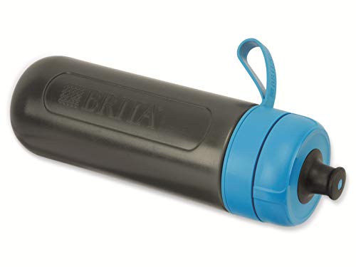 Botella filtrante BRITA Active Azul - Filtro Tecnología MicroDisc, Óptimo sabor para disfrutar en cualquier lugar, Botella de Agua sin BPA, 0.6 litros