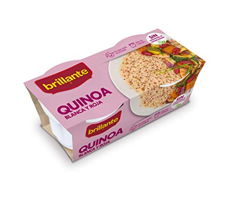 Brillante - Quínoa Cereal Saludable Color Blanco y Rojo, 2 x 125 g