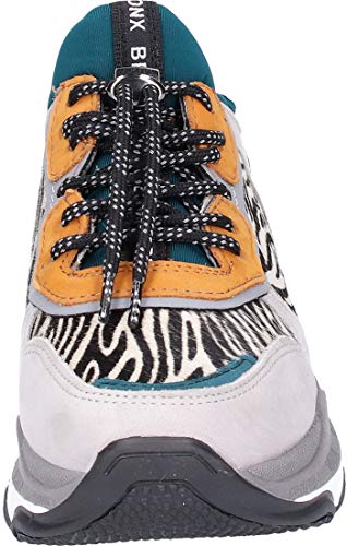 Bronx Mujer Light Gris/Zebra Baisley Chunky Zapatillas-UK 7