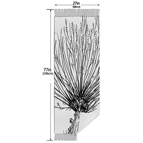 Bufanda de mantón Chales para, Bufanda de invierno unisex con sensación de cachemira clásica, dibujo de dibujos animados de sauce o árbol cetrino Vector bufandas largas y cálidas envolver estola