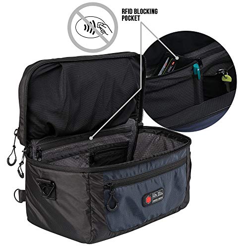 Cabin Max Mochila de Cabina Universal Maleta de Cabina de 2 en 1 | Conversión de 55x40x20 a 40x20x25 con Solo 2 Clips y 1 Cremallera | Bolsa Ryanair(Negro)