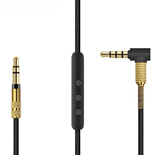 Cable de audio estéreo de 3,5 mm para Sony WH-1000xm3, Beats Solo 3 con micro en línea y mando a distancia Cables de repuesto para auriculares Sony Cable Accesorio por Carplink