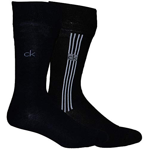 Calvin Klein 2 Pack Hombre Calcetines Negro