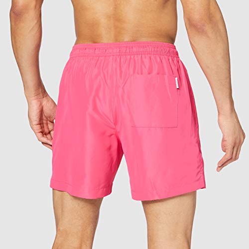 Calvin Klein Medium Drawstring Bañador, Rosa (Jewel Pink T1I), Large para Hombre