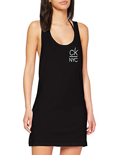 Calvin Klein Tank Dress Pareo, Negro (PVH Black BEH), (Talla del Fabricante: X-Large) para Mujer