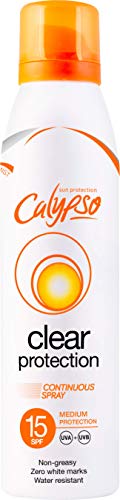 Calypso Clear Protection, Spray de Protección Solar, FPS 15 - 175 ml