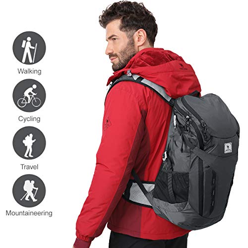 CAMEL CROWN 40L Mochila Plegable Ultraligera de Senderismo, Mochila de Viaje Compacta y Duradera para Excursionismo Acampar Escalada Camping Excursión Caminar Ciclismo Deportes al Aire Libre