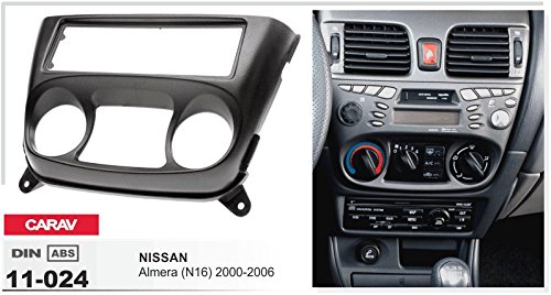 CARAV 11-024-18-10 1-DIN Marco de plástico para Radio para Nissan Almera (N16) 2000-2006