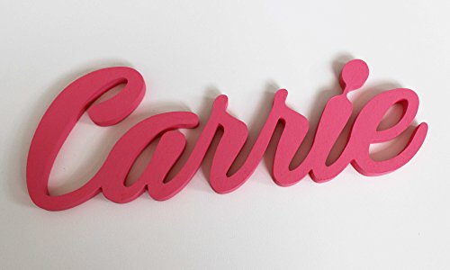 Carrie, Letreros personalizados para Niños o Niñas, Carteles de Nombres, Letreros Personalizados para puertas, Decoracciónes para Dormitorios, Letreros para el Cuarto de los Niños, Regalos Personalizados, Mia Studo,Póngase en contacto con el vendedor a tr