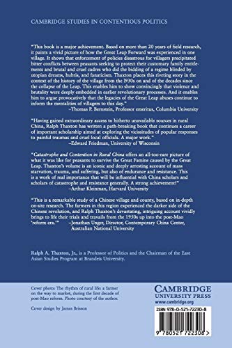 Catastrophe and Contention in Rural China Paperback: Mao's Great Leap Forward Famine and the Origins of Righteous Resistance in Da Fo Village (Cambridge Studies in Contentious Politics)