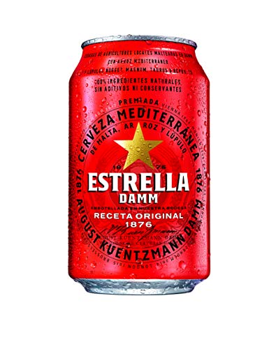 Cerveza Estrella Damm Pack de 24 Latas 33cl