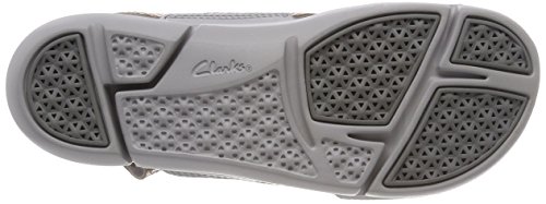 Clarks Tri Chloe, Sandalias de Talón Abierto para Mujer, Plateado (Metallic), 37 EU