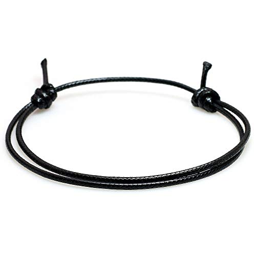 CNSP VIVIZEY Minimal Adjustable Red Korean Wax Cord Bracelet Simple Bracelet Making Black Lucky Men Women Jewelry Lover'S Gift White