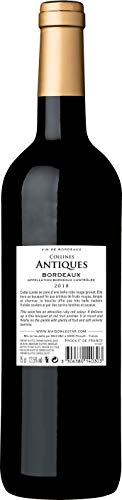 Collines Antiques - Vino denominación de origen controlada Burdeos, añada 2018, (6 botellas de 750 ml)