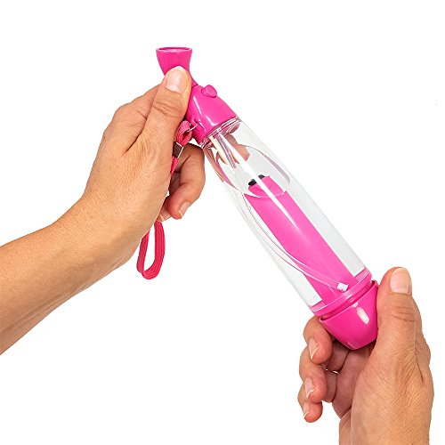 com-four® Rociador de Agua 2X, atomizador de Agua para refrescarse con presión de Aire, 80 ml, en Azul y Rosa (02 Piezas - Azul/Rosa)