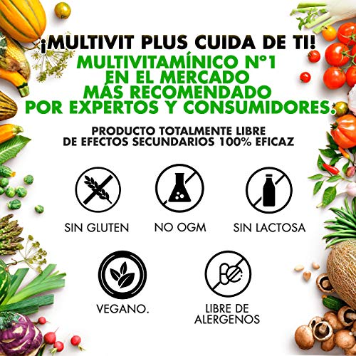 Completo Complejo Multivitamínico + Minerales | Vitamina C, E, B3, B5, A, B6, B2, B1, D9, D3, Zinc, Hierro, Yodo y Potasio | Protege y fortalece tu Sistema Inmune | Aporta Energía y Vitalidad | 90U.