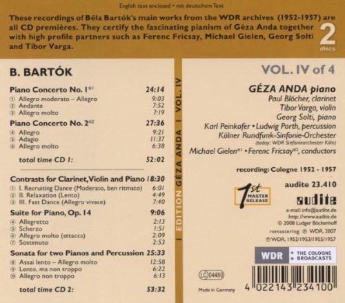 Conciertos Piano 1 Y 2 (2cd)