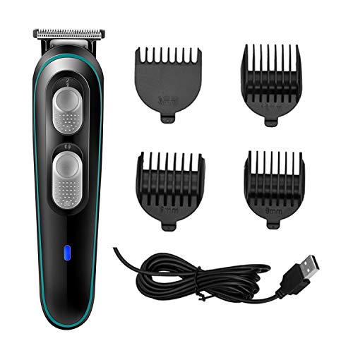 Cortapelos profesional inalámbrico para hombres, cortapelos JIALD Cortapelos afeitadora de barba Kit de corte de pelo eléctrico Hoja de acero inoxidable Resistente al agua recargable con peine