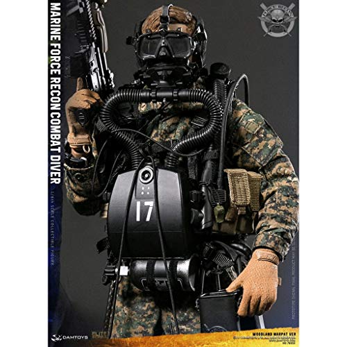 CQ 1/6 Ejército Escala figura de acción militar, 12 pulgadas MARINO Force Recon buceador del combate ARBOLADO MARPAT VER flexible macho soldado modelo de recogida de juguetes militares Set de Juegos m