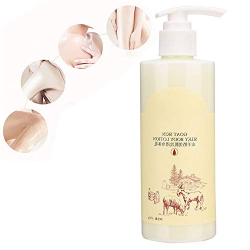 Crema Corporal Leche de Cabra Alivio Loción Corporal para Eliminar Líneas Finas del Cuerpo y Piel de Pollo, Hidratación y Antienvejecimiento Verano Crema Corporal Calmante 250 ml