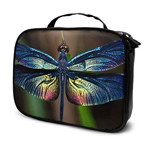 Cute and Petite Elf Dragonfly Travel Baby Make Up Bag Bolsas de Regalo cosméticas Bolsas Maquillaje pequeño Bolsa Impresa multifunción para Mujeres