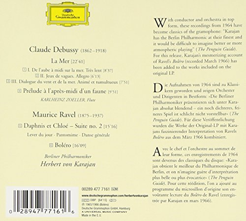 Debussy: La Mer; Prélude à L'après-midi d'un faune / Ravel: Daphnis & Chloé Suite No.2; Boléro